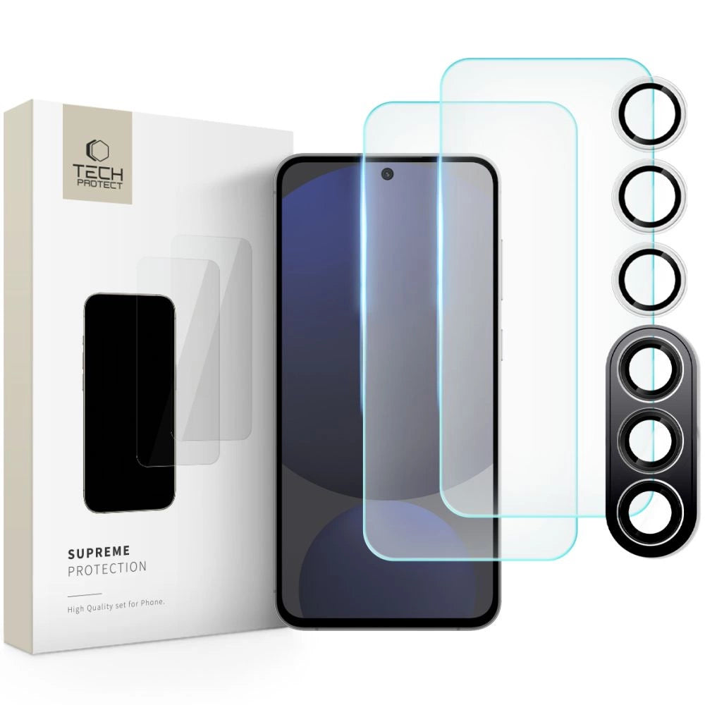 Tech-Protect Supreme Set hærdet glas til Samsung Galaxy S24 FE
