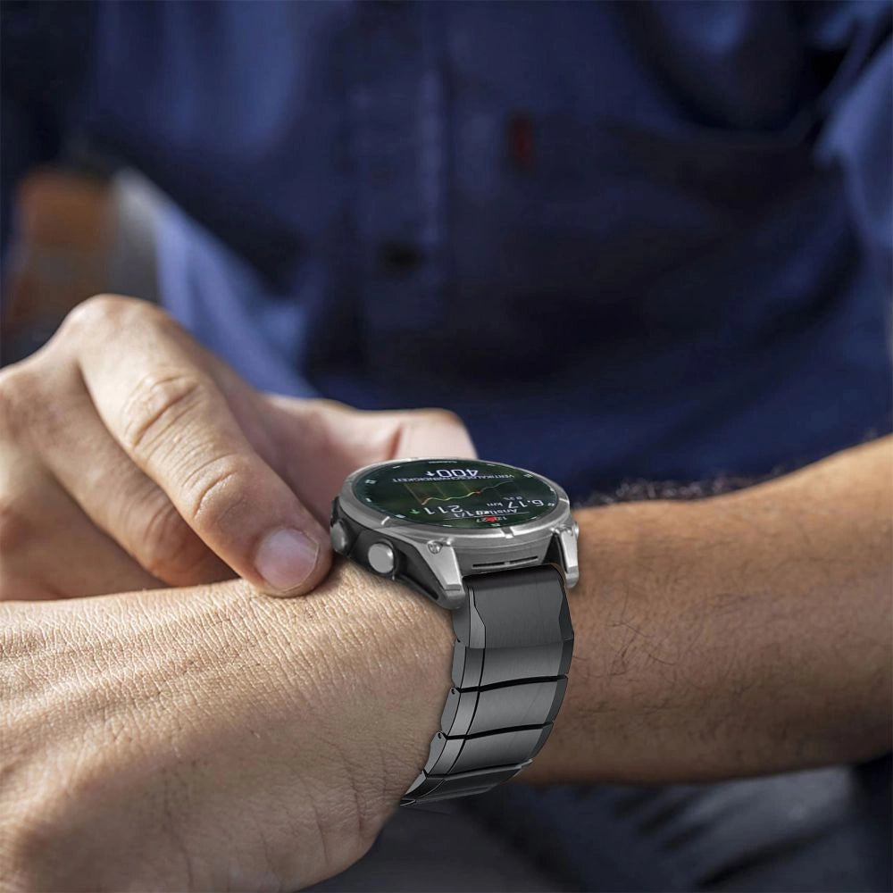 Tech-Protect SteelBand Armbånd til Garmin Fenix 5 / 6 / 6 PRO / 7 / 8 (47 MM) / E - Titanium