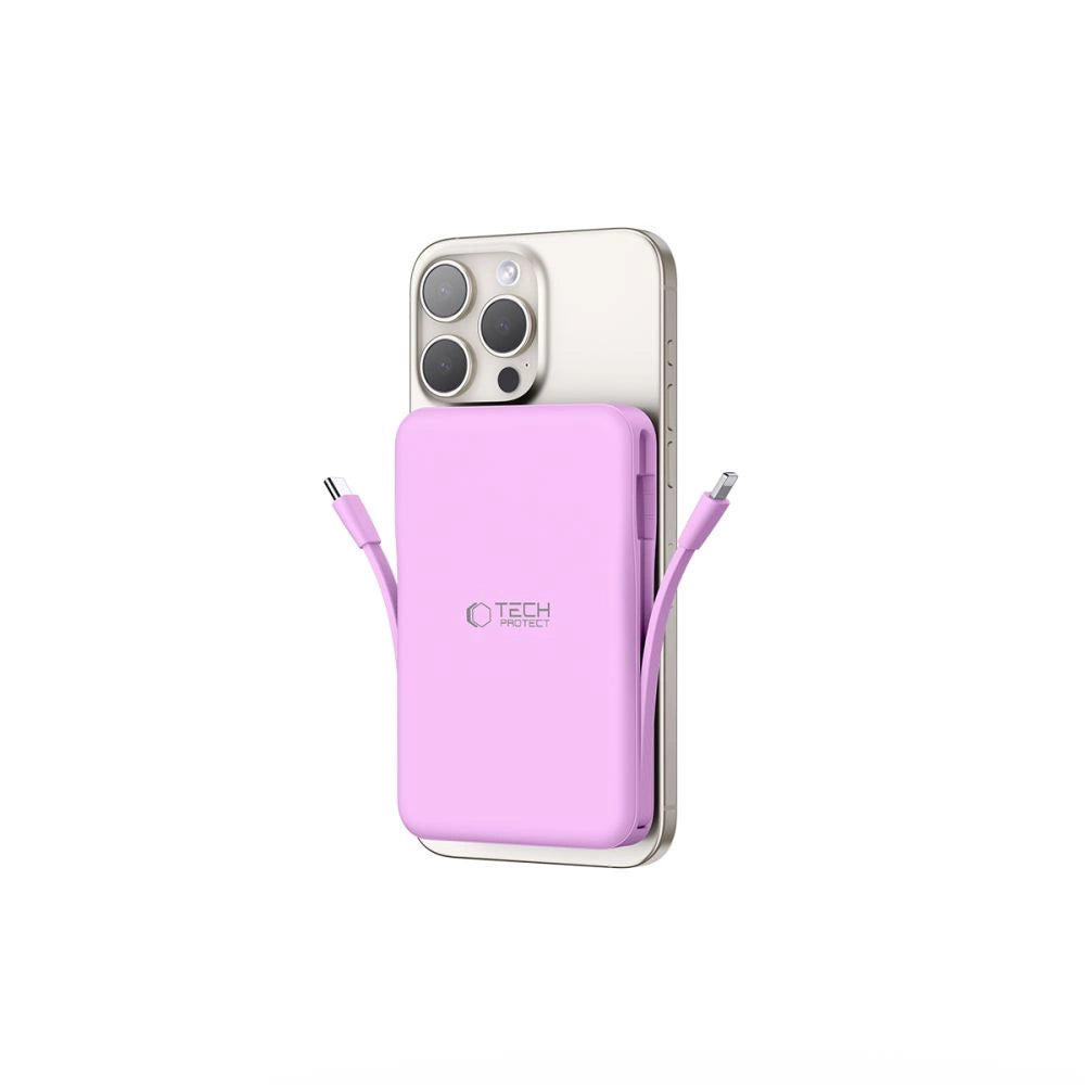 Tech-Protect PB31 MagSafe 10000mAH Power Bank - lilla