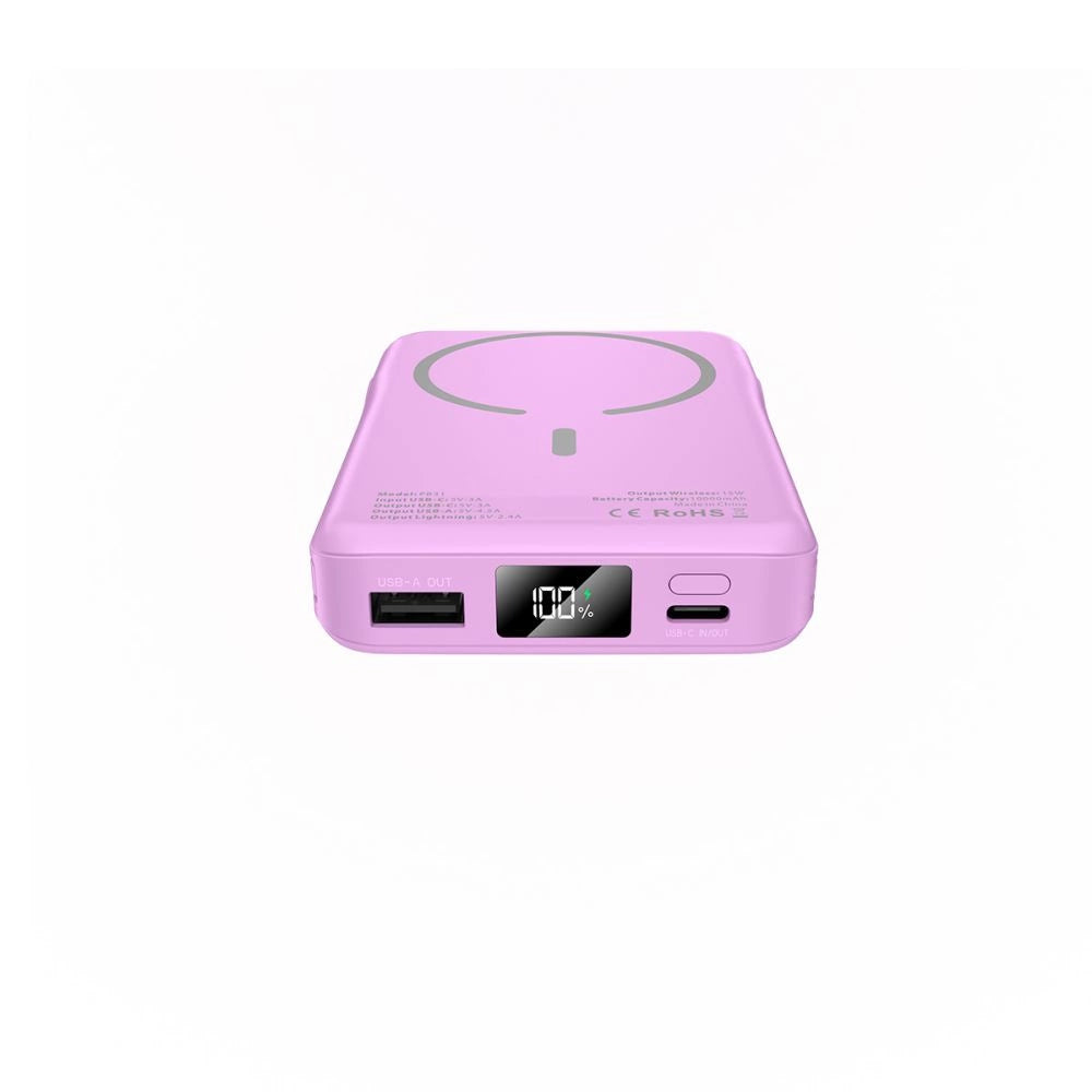 Tech-Protect PB31 MagSafe 10000mAH Power Bank - lilla