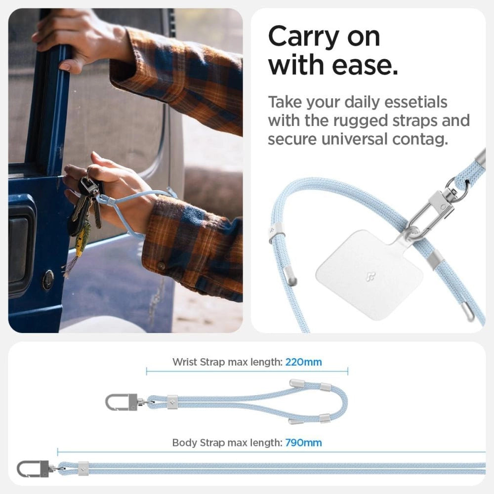 Spigen Universal Set Lanyard og Pendant - Blå