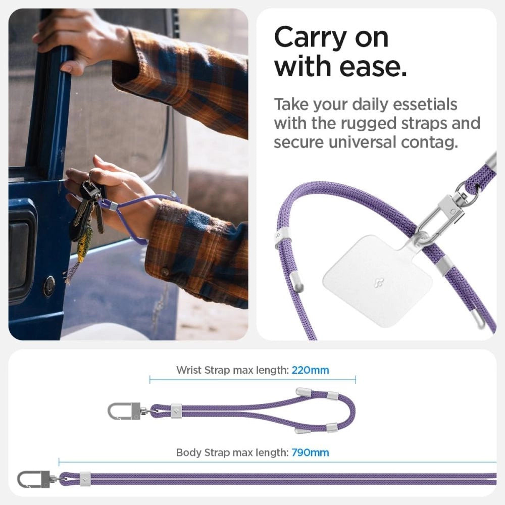 Spigen Universal Set Lanyard og Pendant - Lila