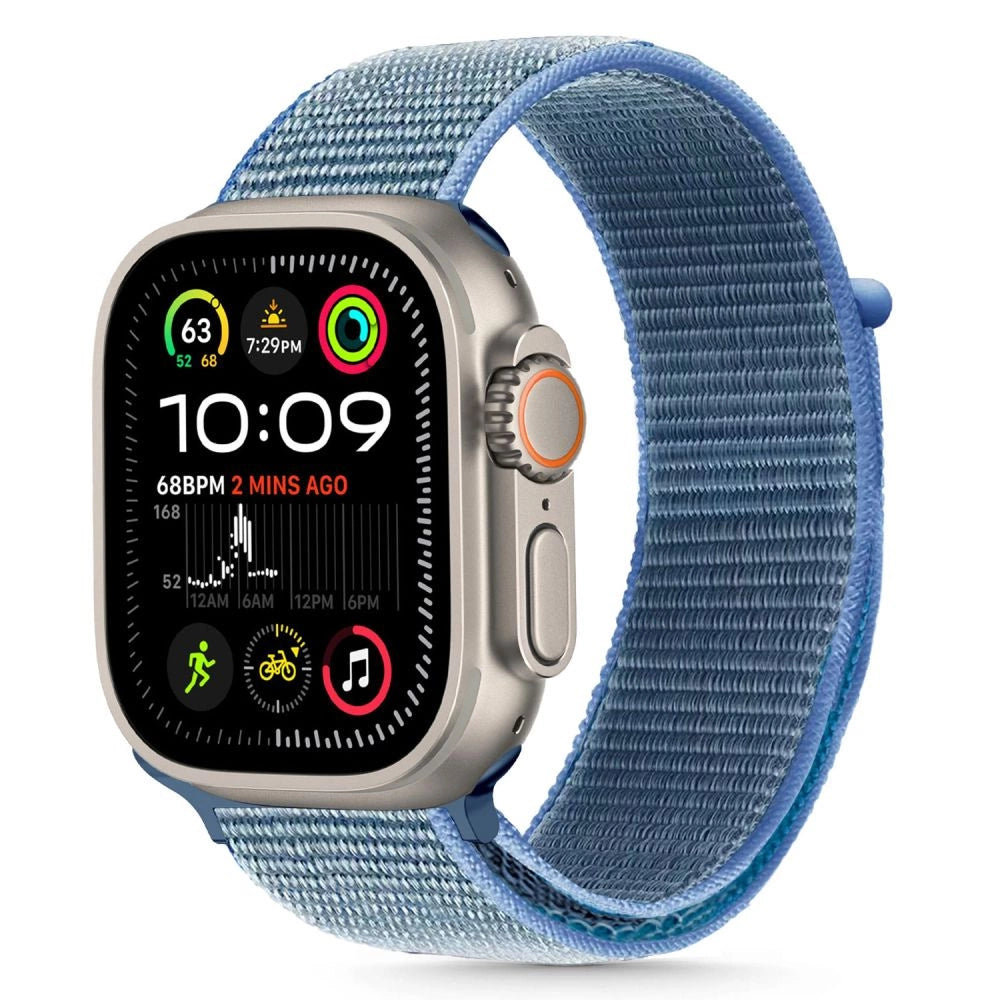 Tech-Protect Nylon Strap til Apple Watch 44 / 45 / 46 / 49 mm - Blå