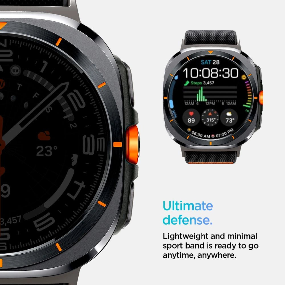 Spigen Fit Lite Strap til Galaxy Watch Ultra 47mm - sort