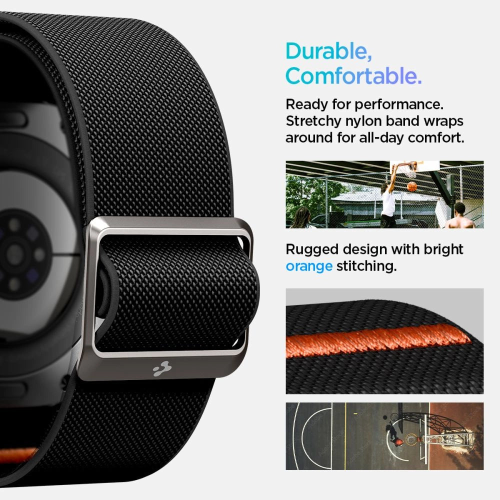 Spigen Fit Lite Strap til Galaxy Watch Ultra 47mm - sort