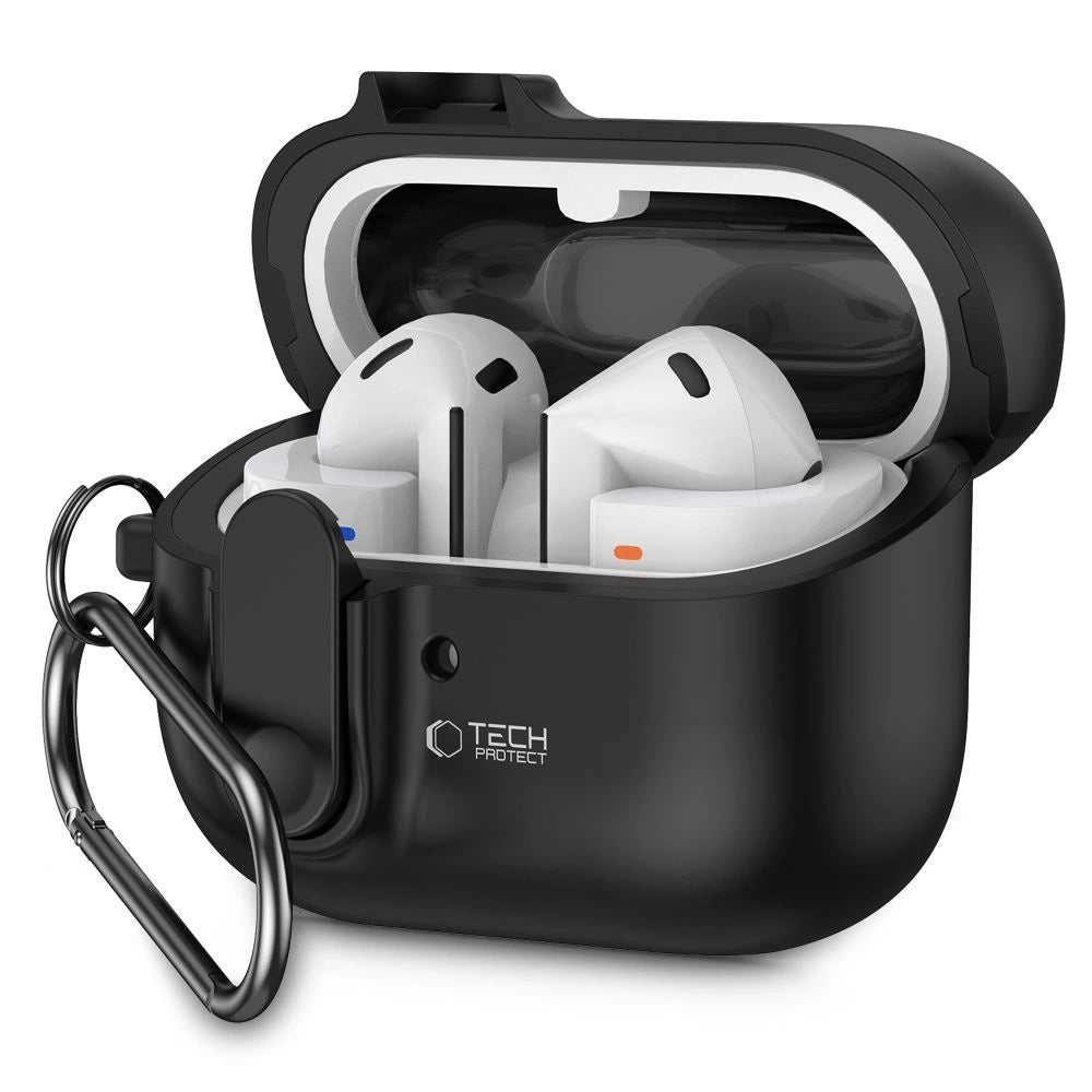 Tech-Protect Slim Hook Case til Samsung Galaxy Buds 3 / 3 Pro - sort