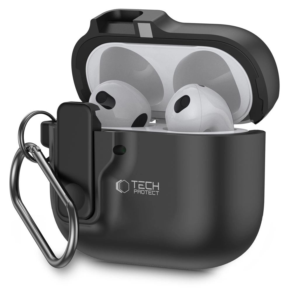 Tech-Protect Slim Hook Case til AirPods 4 - sort