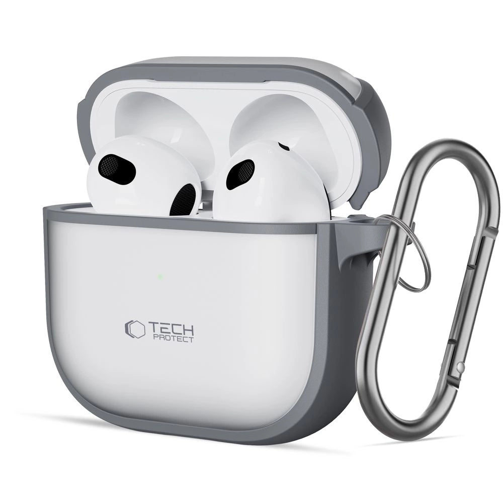 Tech-Protect Slim Hook Case til AirPods 4 - Grå