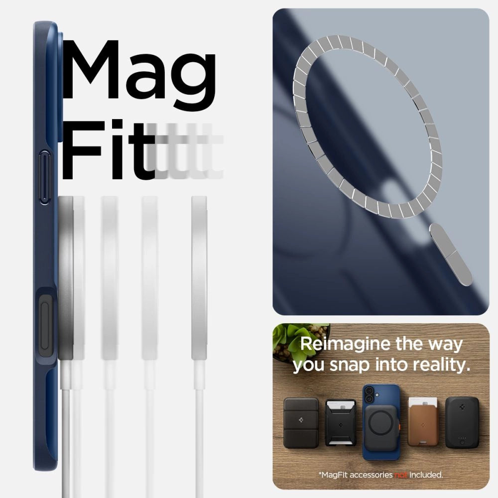 Spigen Thin Fit Magsafe iPhone 16 Case - Blå
