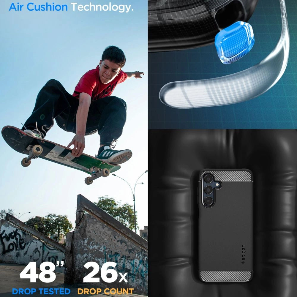 Spigen Rugged Armor Case til Samsung Galaxy A16 4G / 5G - sort