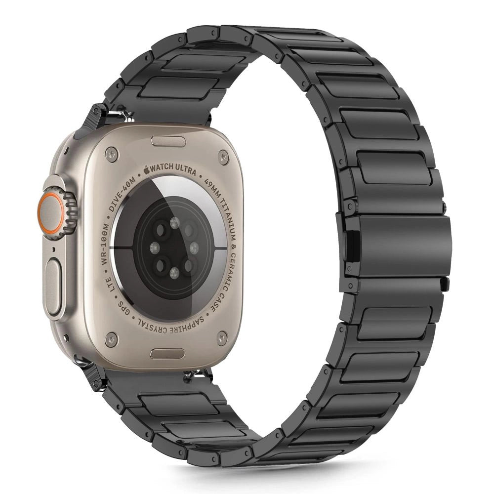 Tech-Protect rustfrit armbånd til Apple Watch 44 / 45 / 46 / 49 mm - sort