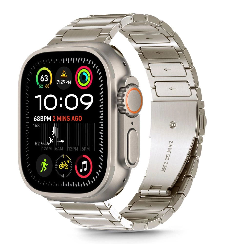 Tech-Protect rustfrit armbånd til Apple Watch 44 / 45 / 46 / 49 mm - titanium