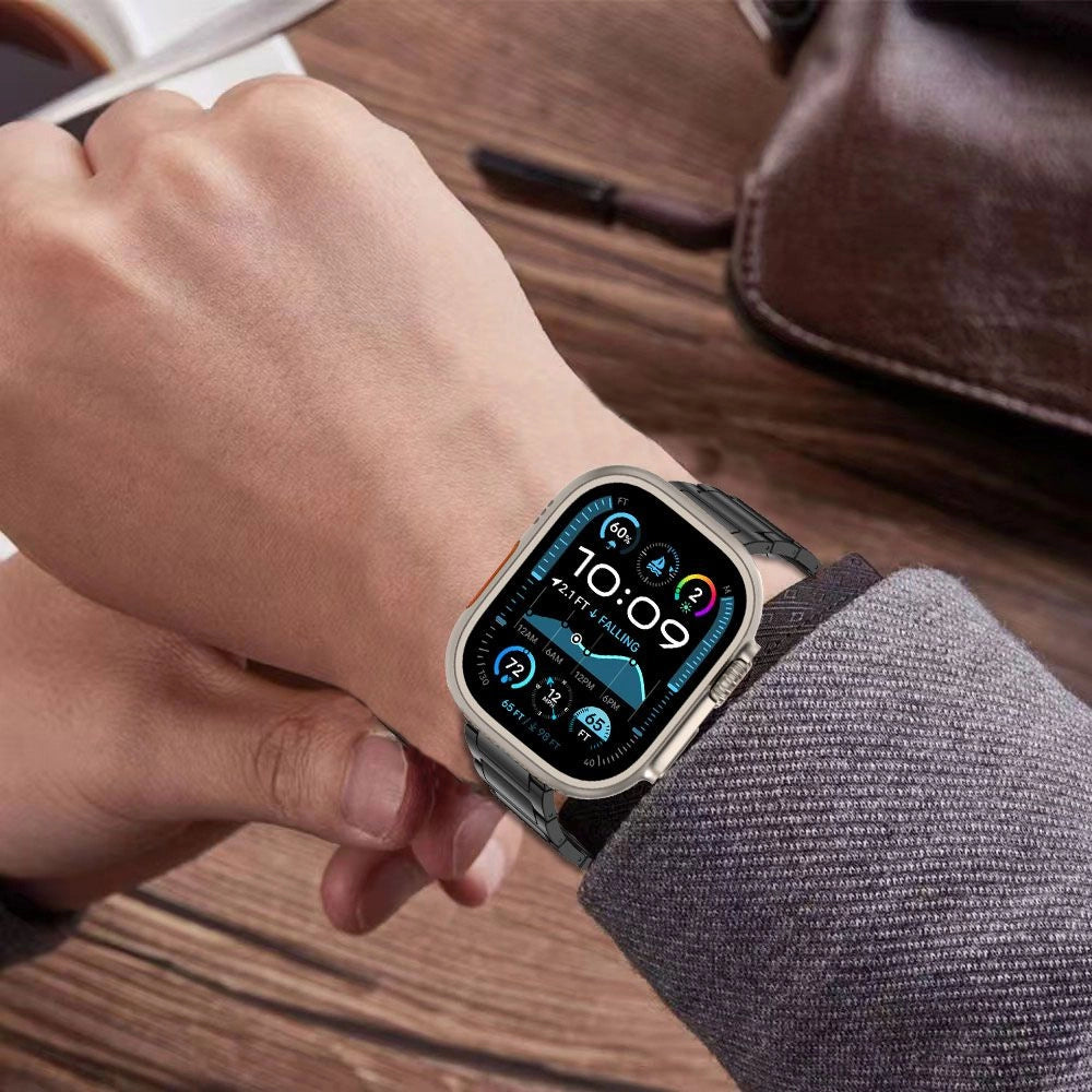 Tech-Protect rustfrit armbånd til Apple Watch 44 / 45 / 46 / 49 mm - titanium
