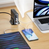 Tech-protect DC80W-GAN 6-PORT PD80W/QC3.0 Ladestation - sort