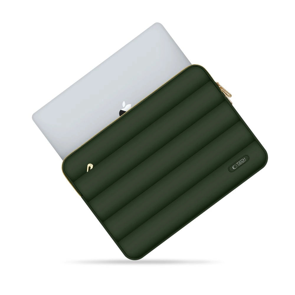 Laptoppose 13-14 Tech-Protect Puffy - oliven