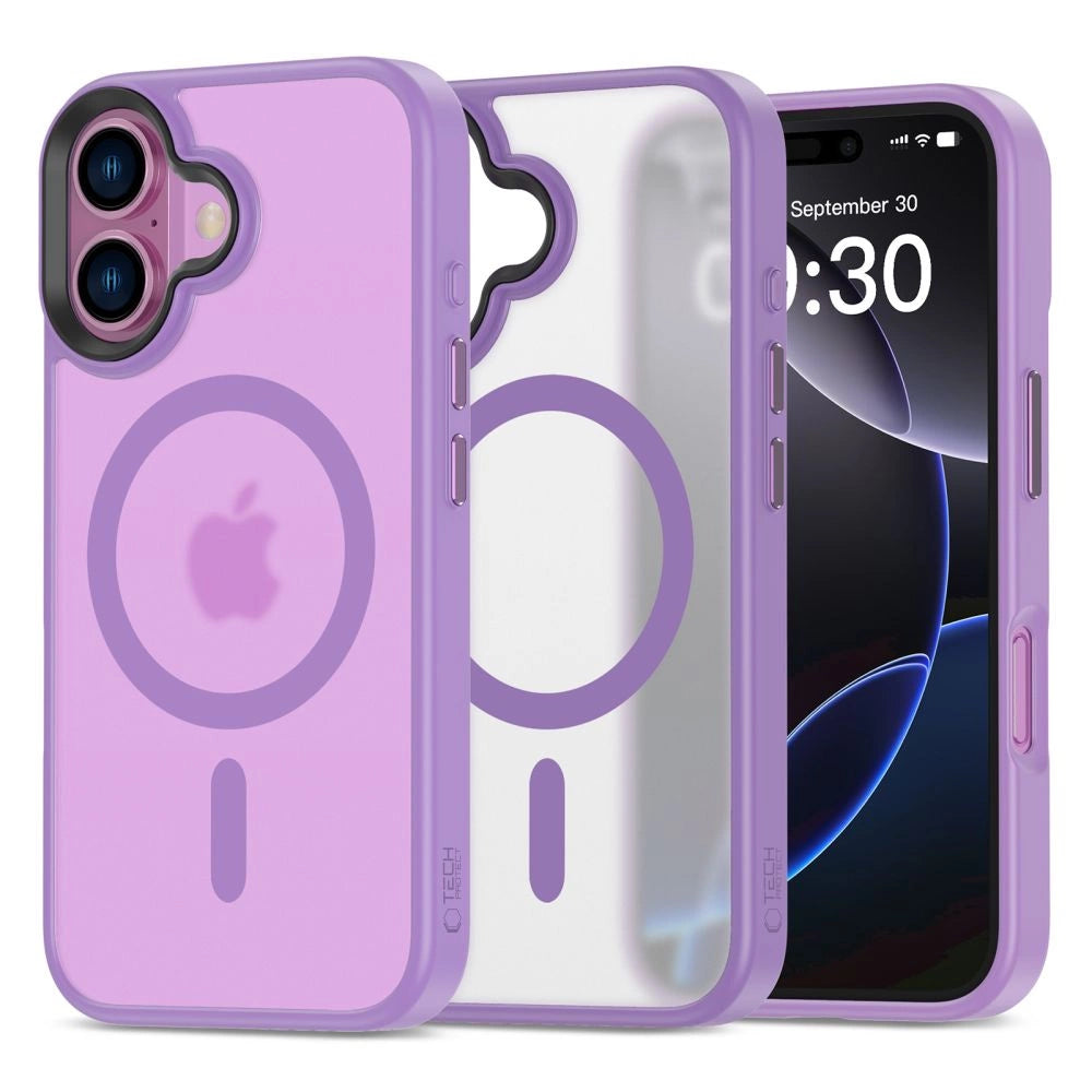 Tech-Protect MagMat MagSafe iPhone 16 Case - lilla