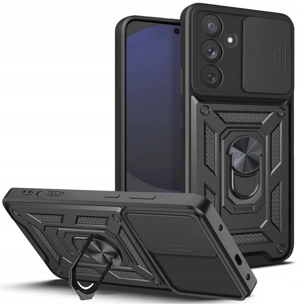 Tech-Protect CamShield Pro Case til Samsung Galaxy S24 FE - sort