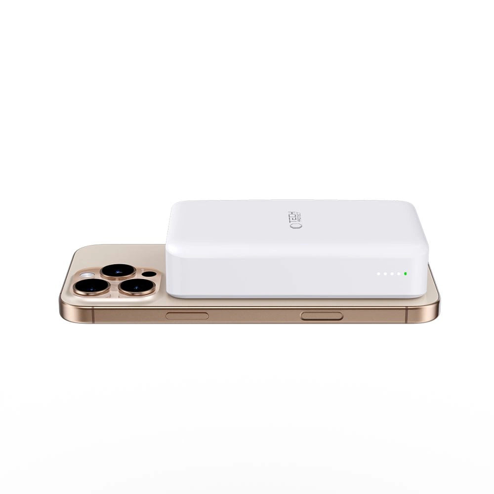 Powerbank Tech-Protect PB12 LifeMag MagSafe 20000MAH - hvid