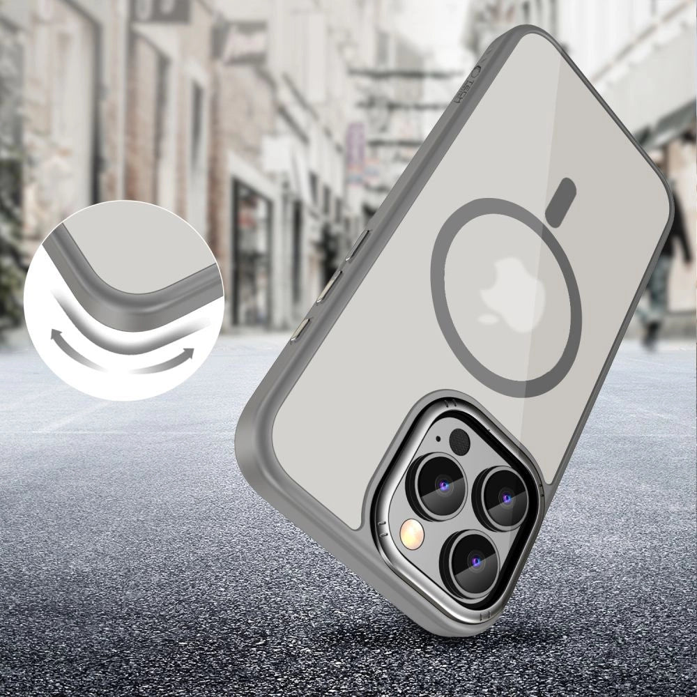 Tech-Protect MagEdge MagSafe fodtøj til iPhone 16 Pro Max - titanium
