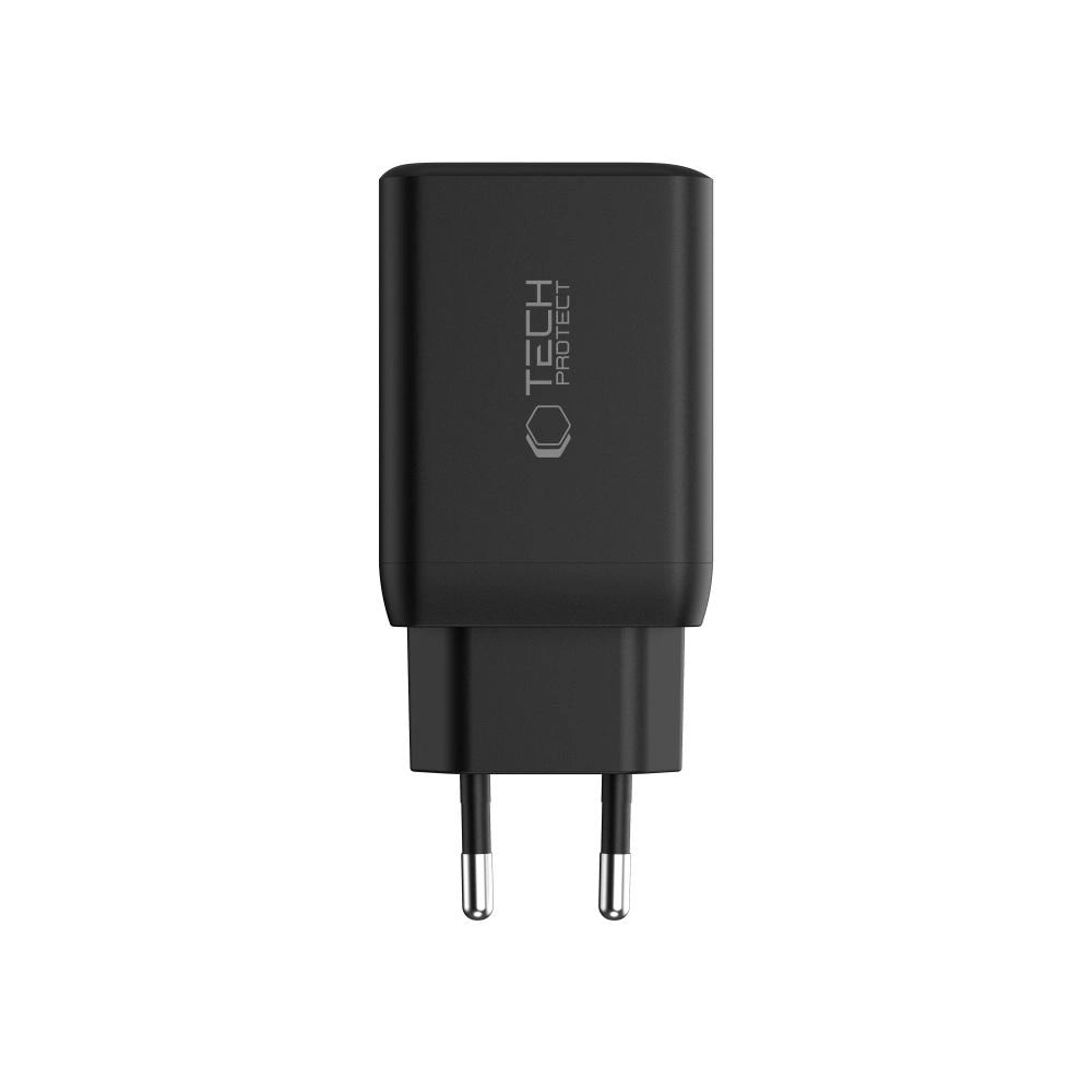 Tech-Protect NC45W-GAN 2-PORT PD45W vægoplader - sort