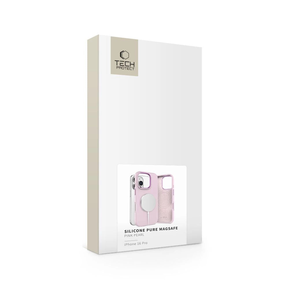Tech-Protect Silicone PU MagSafe iPhone 16 Pro Case - Pink