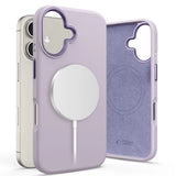 Tech-Protect Silicone PU MagSafe iPhone 16 Case - lilla