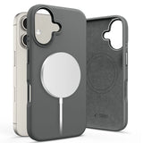 Tech-Protect Silicone PU MagSafe iPhone 16 Case - Grå