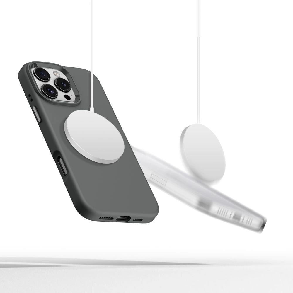 Tech-Protect Silicone PU MagSafe Case til iPhone 16 Pro Max - Grå