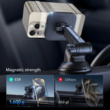ESR Halolock Magnetisk MagSafe QI2 15W Bilholder - sort