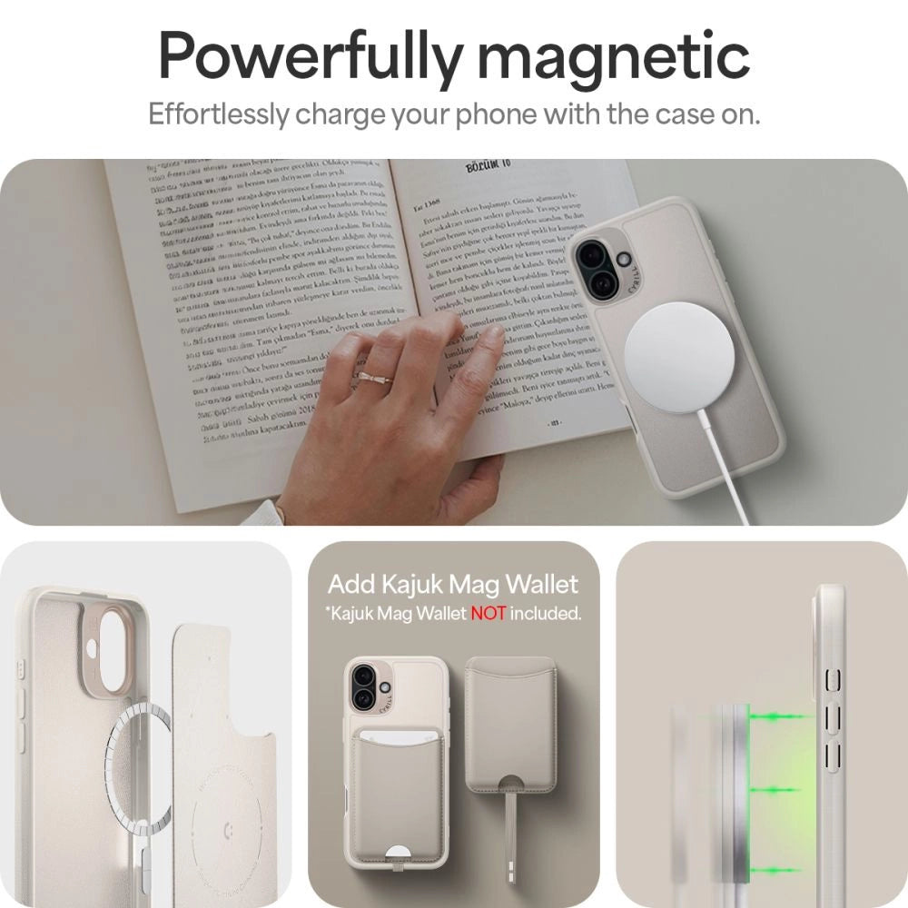 Spigen Cyrill Kajuk Mag iPhone 16 Case - Beige
