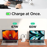 Spigen ArcStation Pro oplader + USB-C 140-W kabel - hvid