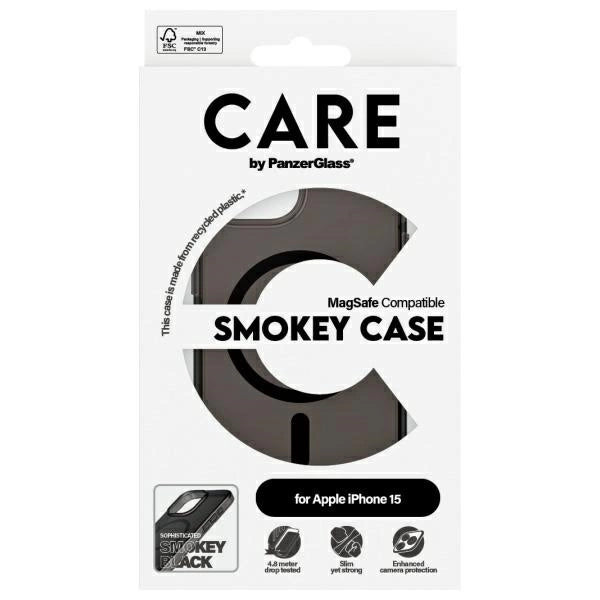 PanzerGlass Flagship Case MagSafe til iPhone 15 - sort