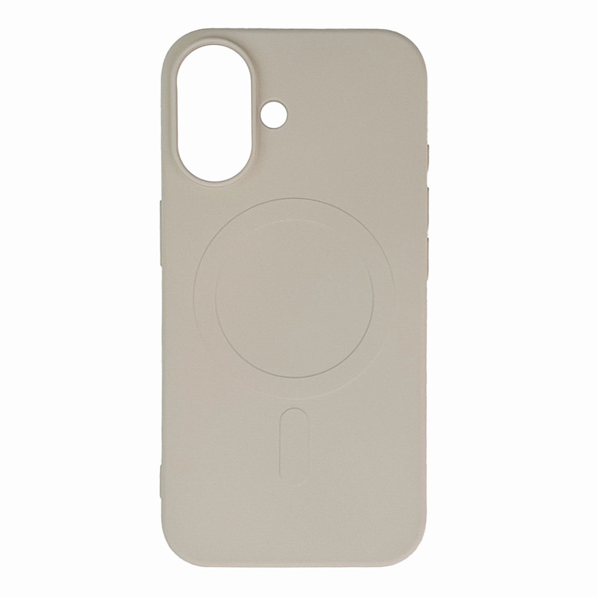 Flydende silikone MagSafe Case til Samsung Galaxy S25 - Beige
