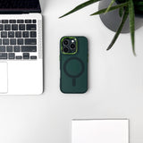 Wozinsky Fashion Case MagSafe til Samsung Galaxy S25 - Grøn