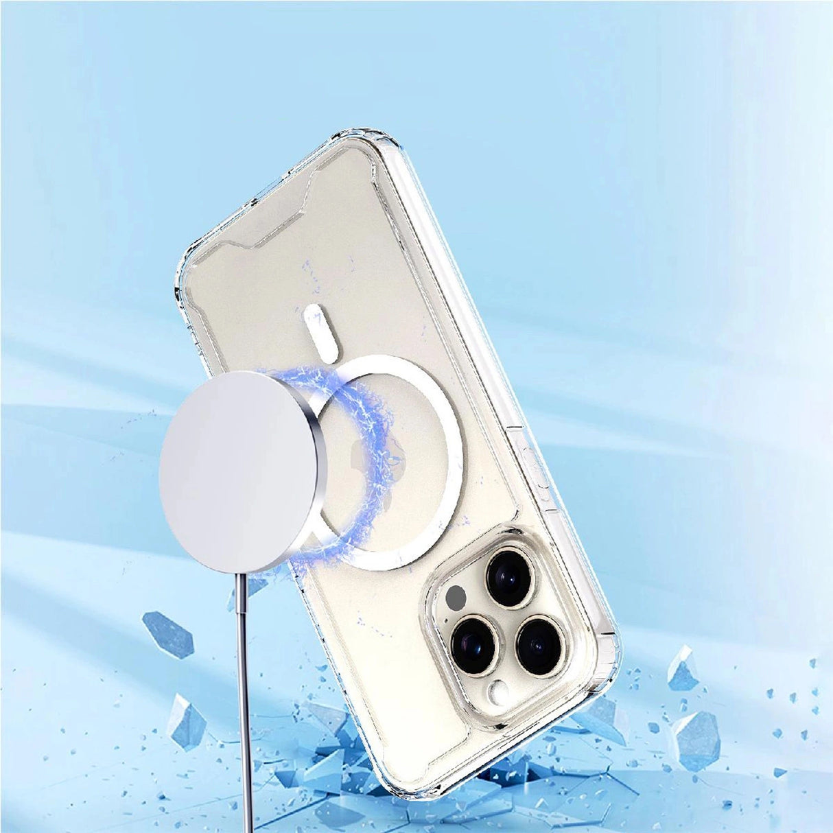 Wozinsky Clear Corner Case MagSafe til Samsung Galaxy S25 - Clear