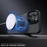 Wozinsky Carbon Fiber Case med MagSafe til Samsung Galaxy S25 - Brown