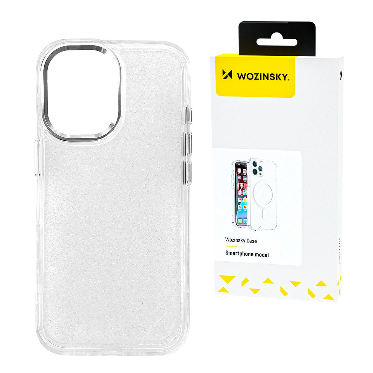 Wozinsky Glitter Case til Samsung Galaxy S24 FE - gennemsigtig med glitter
