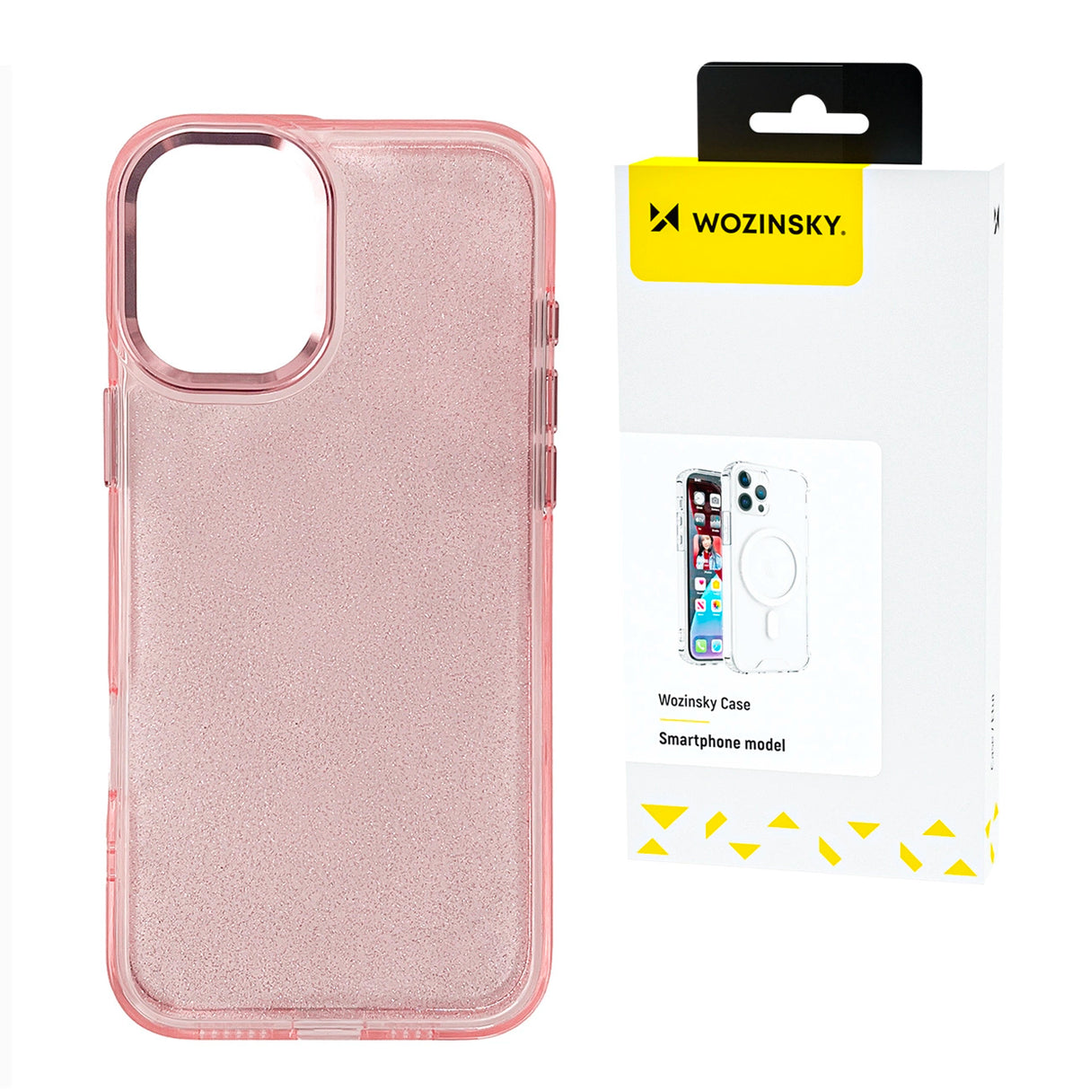 Wozinsky Glitter Case til Samsung Galaxy S24 FE - Pink med Glitter