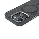 Wozinsky Glitter Case med Mag Safe til Samsung Galaxy S24 FE - sort med glitter