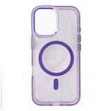 Wozinsky Glitter Case MagSafe til Samsung Galaxy S24 FE - Lila med Glitter