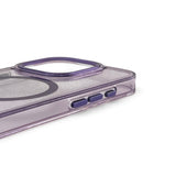 Wozinsky Glitter Case MagSafe til Samsung Galaxy S24 FE - lilla med glitter