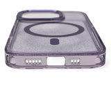 Wozinsky Glitter Case MagSafe til Samsung Galaxy S24 FE - lilla med glitter