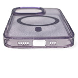 Wozinsky Glitter Case MagSafe til Samsung Galaxy S24 FE - Lila med Glitter