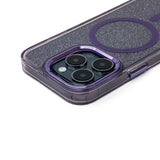 Wozinsky Glitter Case MagSafe til Samsung Galaxy S24 FE - lilla med glitter