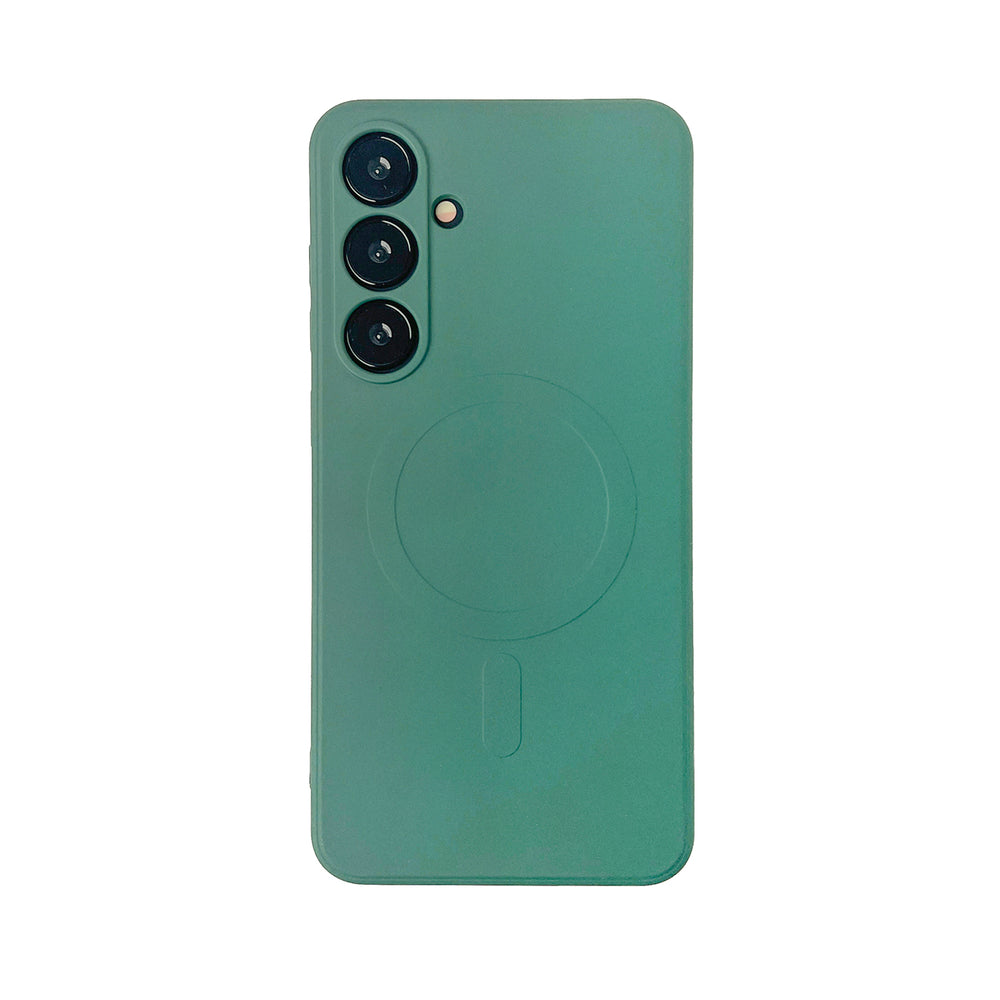 Wozinsky Liquid Silicone Case MagSafe til Samsung Galaxy S24 FE - Grøn