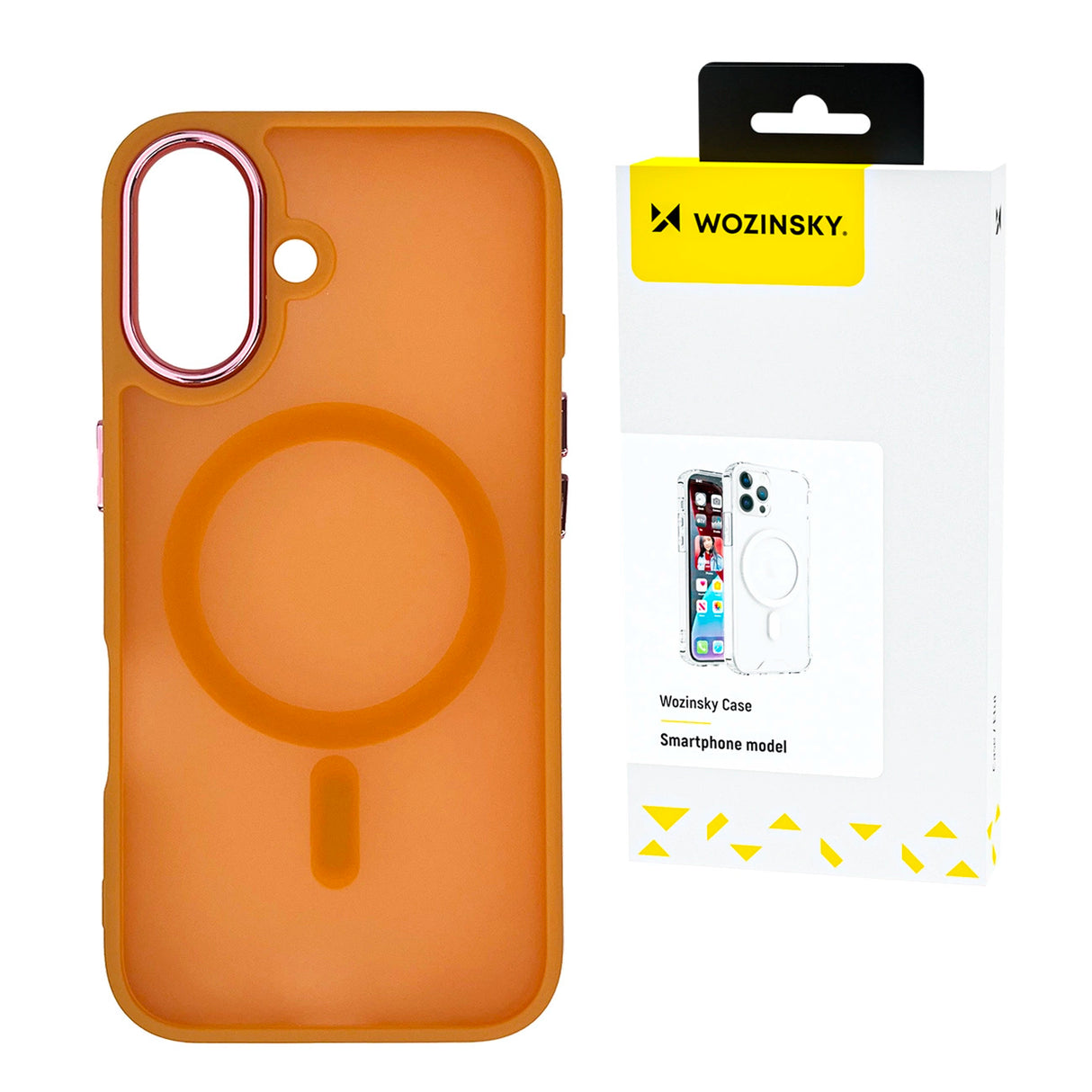 Wozinsky Fashion Case med MagSafe til Samsung Galaxy S24 FE - orange