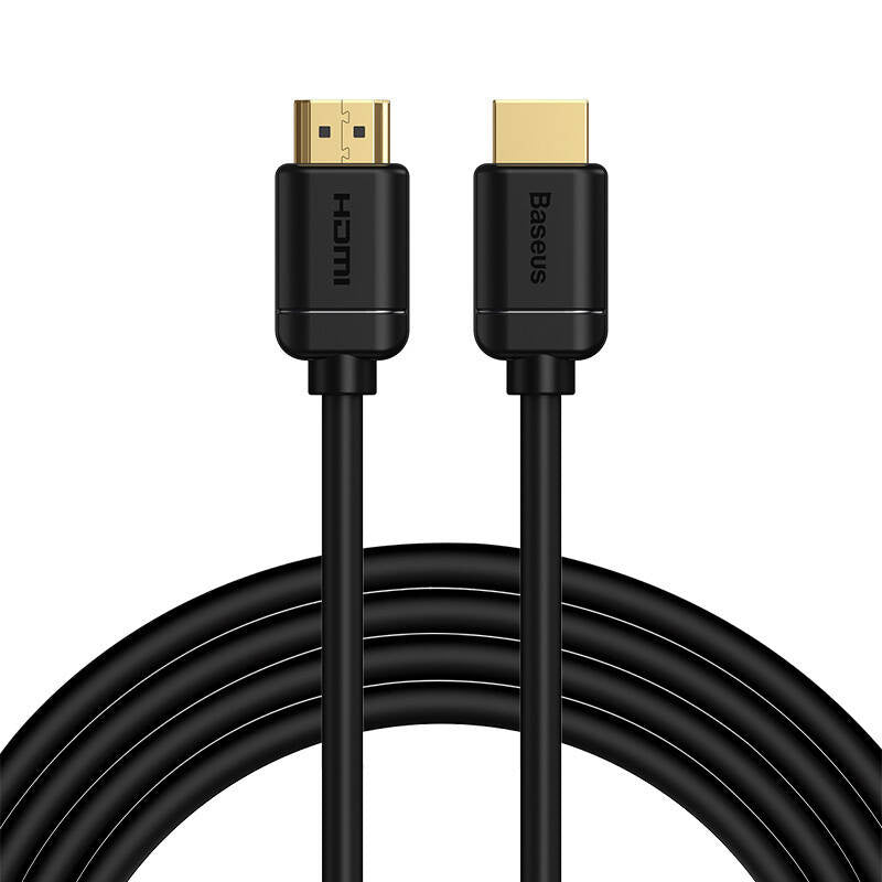 Baseus 2x HDMI 2.0 4K 60Hz kabel, 3D, HDR, 18Gbps, 3m (sort)