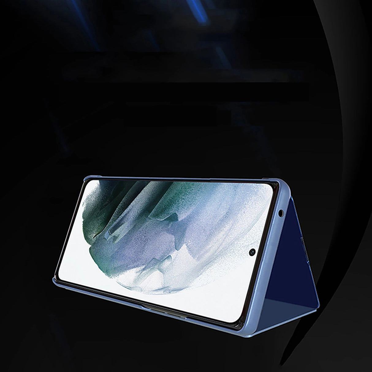 Clear View Case til Samsung Galaxy A56 Cover med Flip - Blue