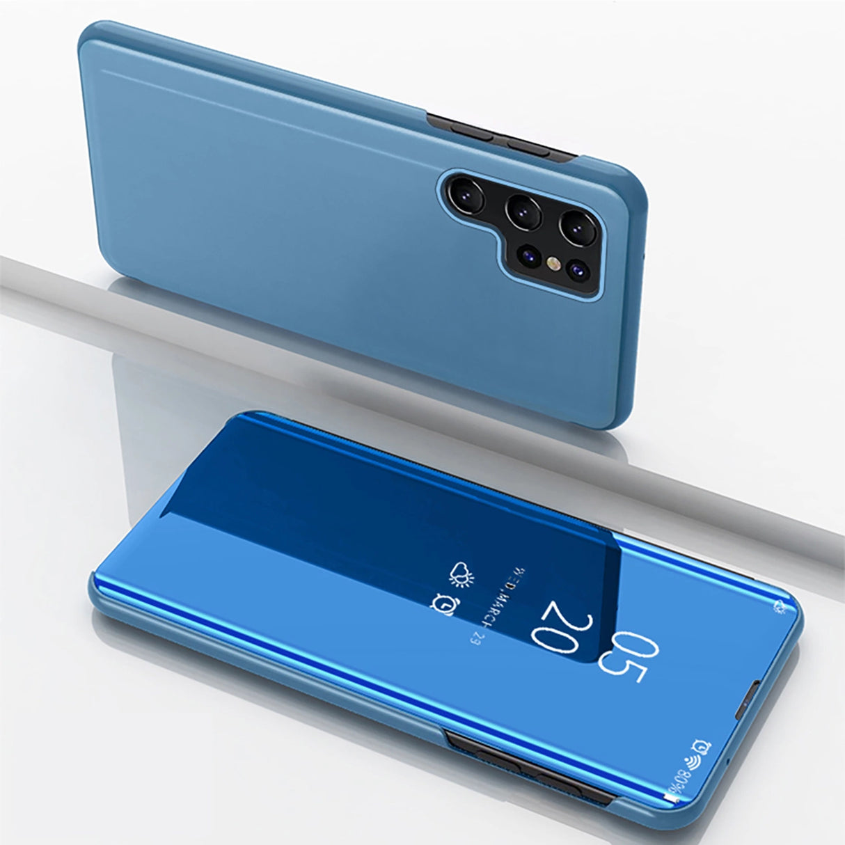 Clear View Case til Samsung Galaxy A56 Cover med Flip - Blue