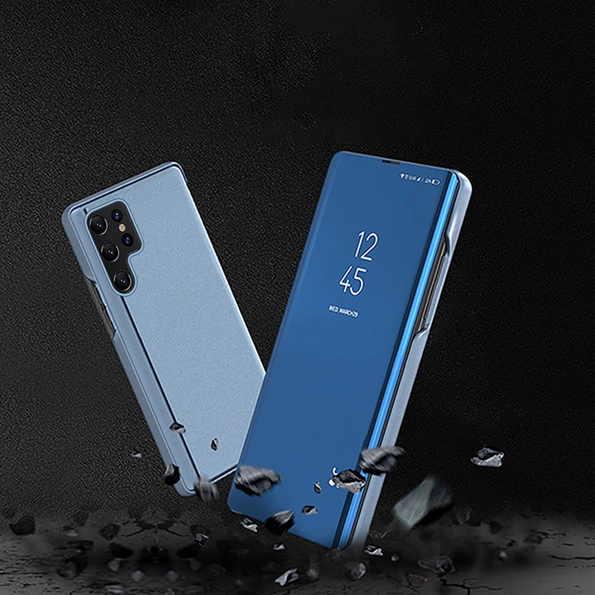 Clear View Case til Samsung Galaxy A56 Cover med Flip - Blue